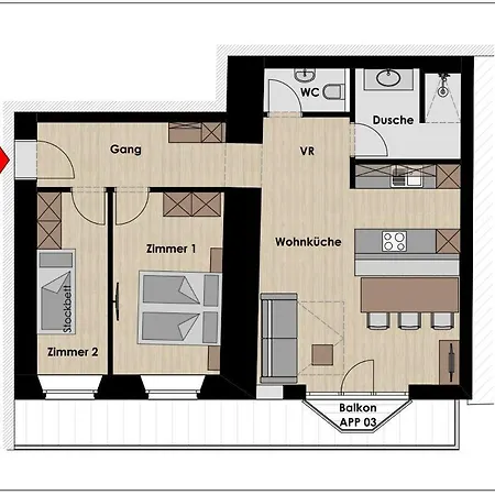 Apartment Rainer - Mittendrin Soll