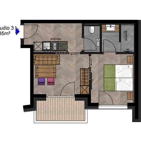 Apartment Rainer - Mittendrin Soll