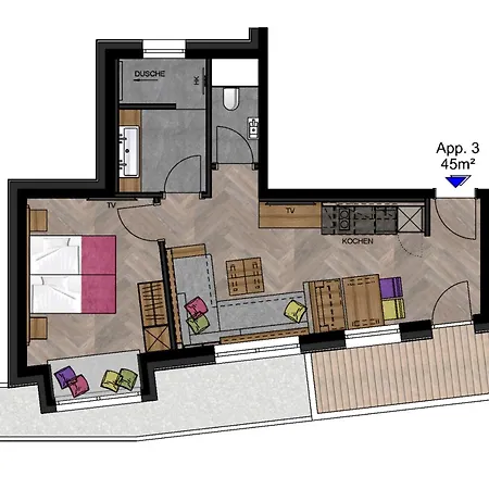 Apartment Rainer - Mittendrin Soll
