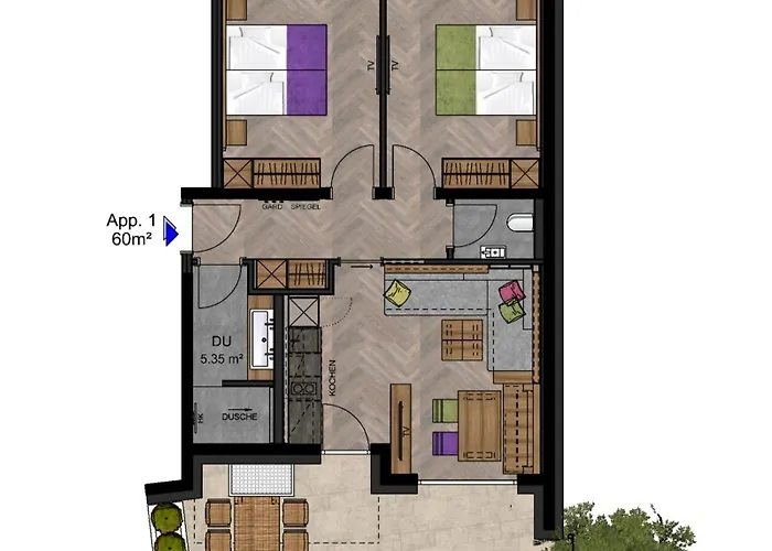 Appartement Rainer - Mittendrin